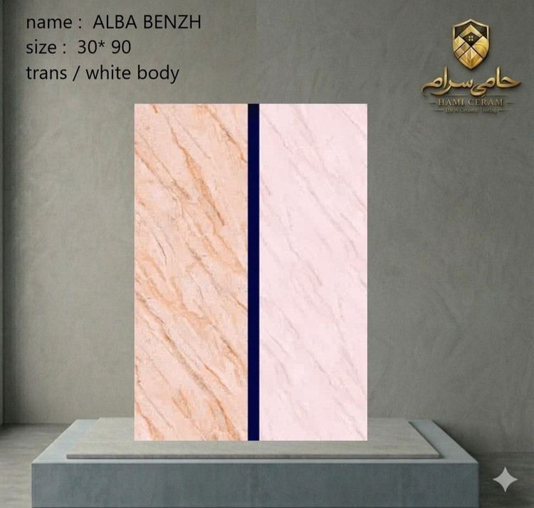 سرامیک 90×30 طرح آلبا بنیژ خاک سفیدترانس