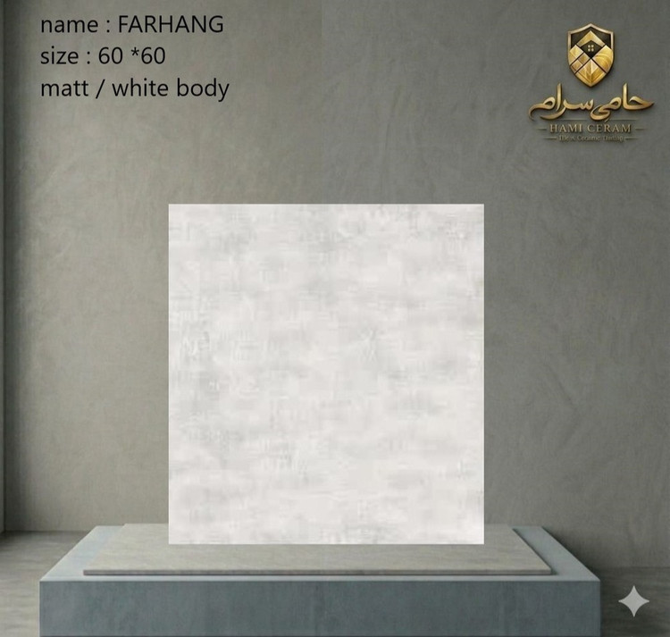 سرامیک 60×60 طرح فرهنگ خاک سفید مات