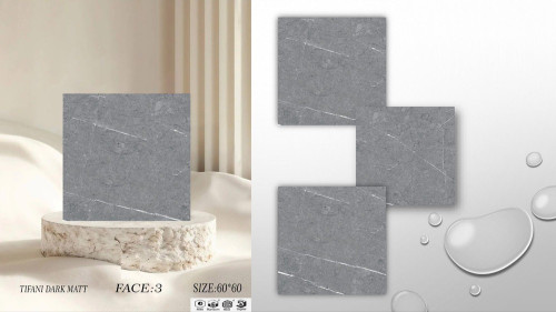 سرامیک سایز 60*60 تیفانی تیره مات درجه 2