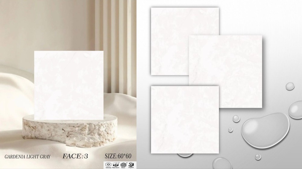 سرامیک سایز 60*60 گاردنیا روشن مات درجه 2