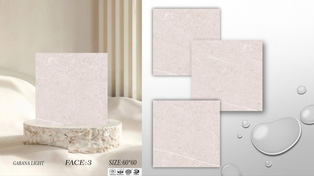 سرامیک سایز 60*60 گابانا روشن درجه 2
