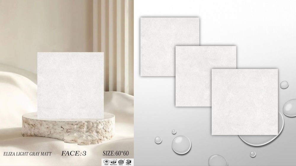سرامیک سایز 60*60 الیزا روشن مات درجه 2