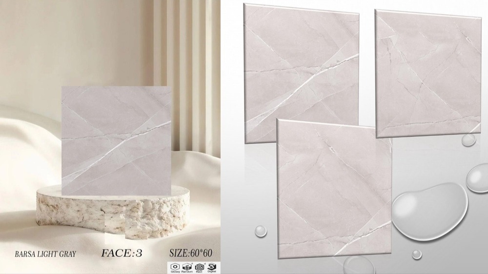 سرامیک سایز 60*60 بارسا روشن مات درجه 2